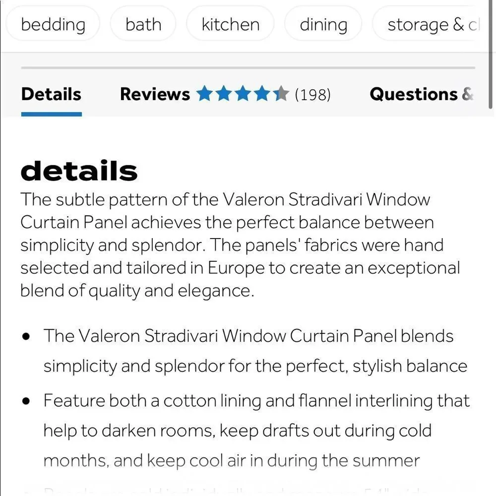 2 Valeron Curtains BRAND NEW - Blue/Gray 95” Gromet - BRAND NEW Curtains